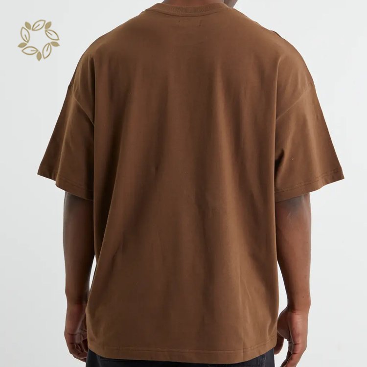 Organic cotton men's T-shirts oversize eco friendly tshirt for men heavy cotton t shirt sustainable short sleeve mens Crewneck