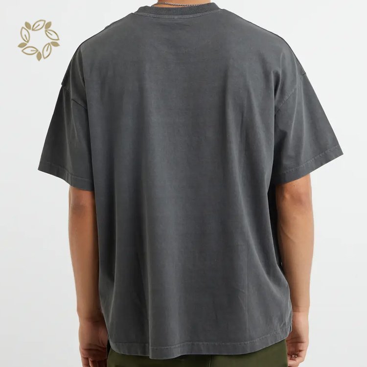 Organic cotton men's T-shirts oversize eco friendly tshirt for men heavy cotton t shirt sustainable short sleeve mens Crewneck