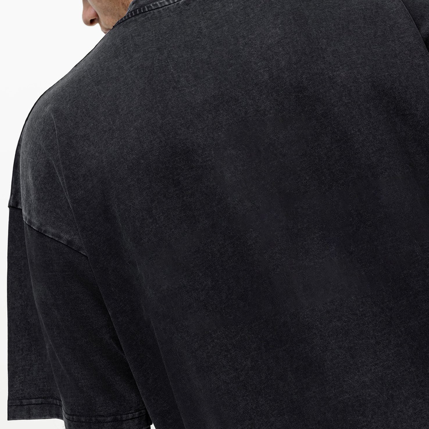 custom tshirt men's 100% cotton drop shoulder oversize tshirt luxury quality crewneck plain acid washed blank t-shirt for men