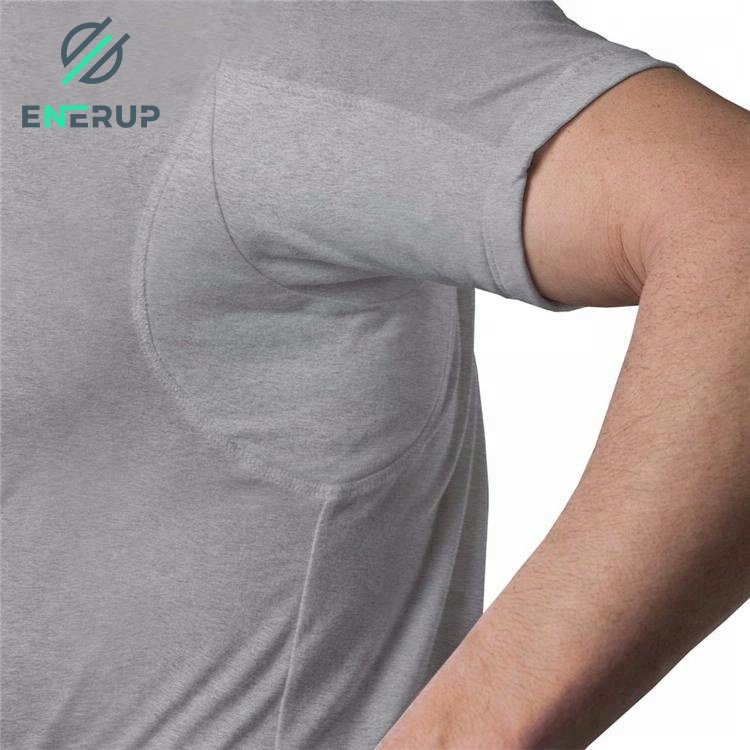 Enerup ODM/OEM Bamboo Viscose Breathable Gym Clothing White cotton Bamboo Viscose V Neck Men's Undershirts Sweatproof T Shirts