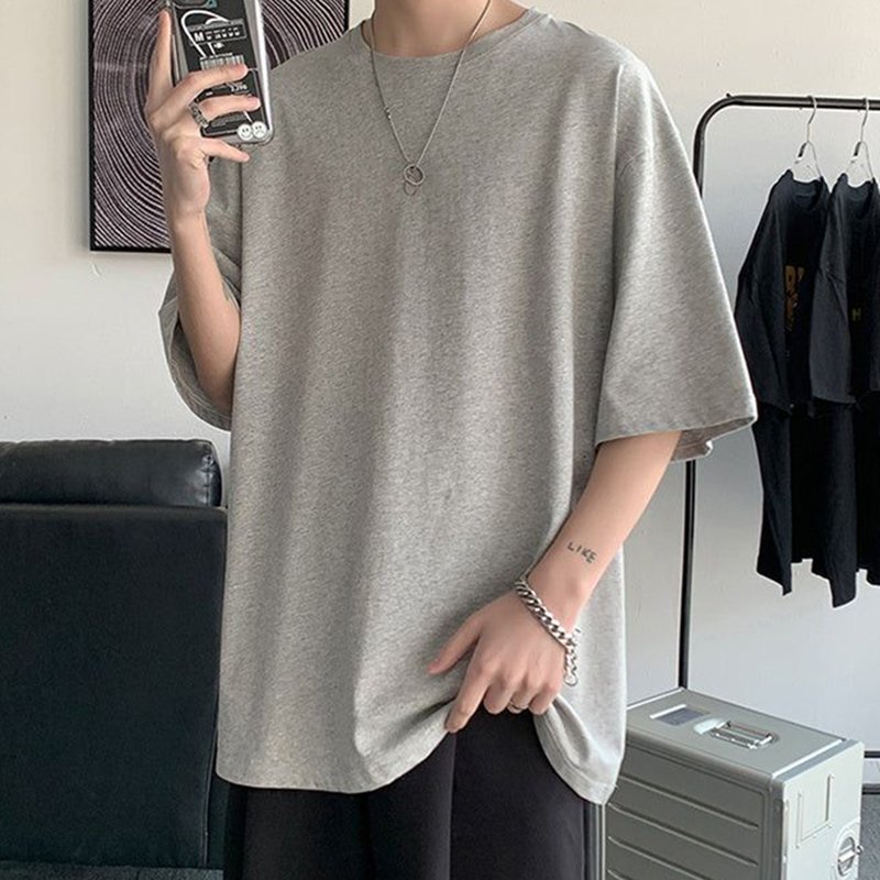 clothing manufacturers custom new multi colored cut and sew heavy weight cotton men oversized t-shirt t shirt for men