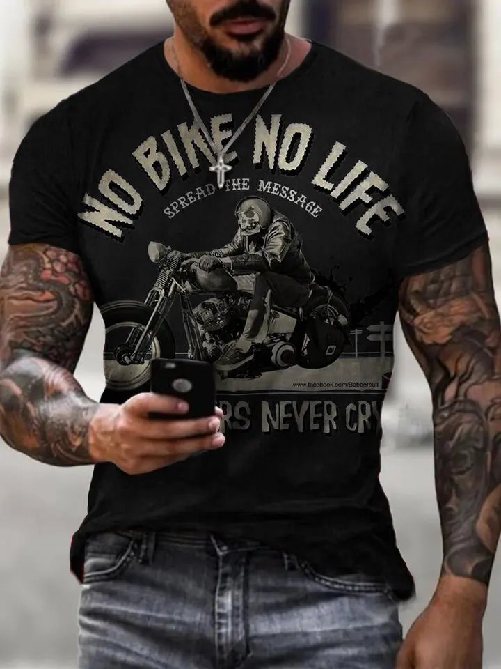 High Quality Oversized Men's T-Shirt Vintage Style with Neck Short Sleeves 3D Printed Jersey Top Heavyweight Washed Techniques