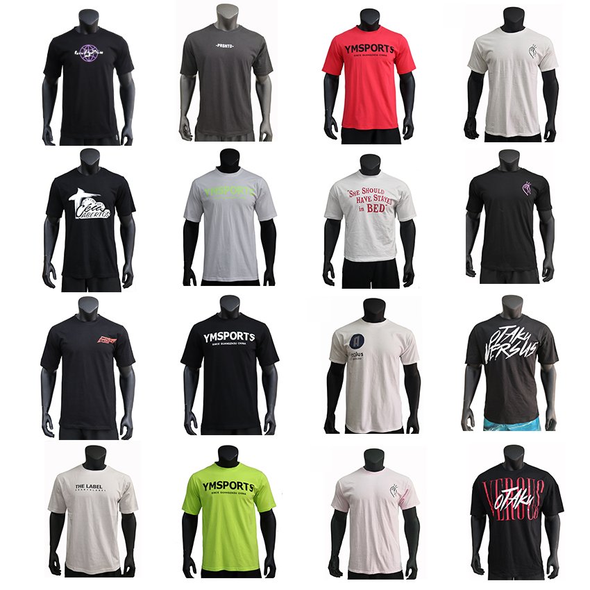 Custom OEM Manufacturers DTG Printing Round Neck T Shirt Cotton men's t-shirts Tops