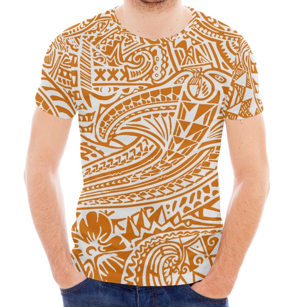 Plus Size Men's Sublimation Printed T-shirts Print On Demand Summer Short Sleeve Clothing Polynesian Samoan Designer T Shirts