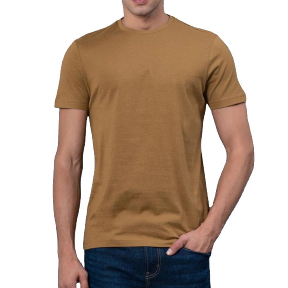 New High Quality 100% Cotton Short Sleeve O neck Formal Men's Blank Plain T Shirt From Bangladesh