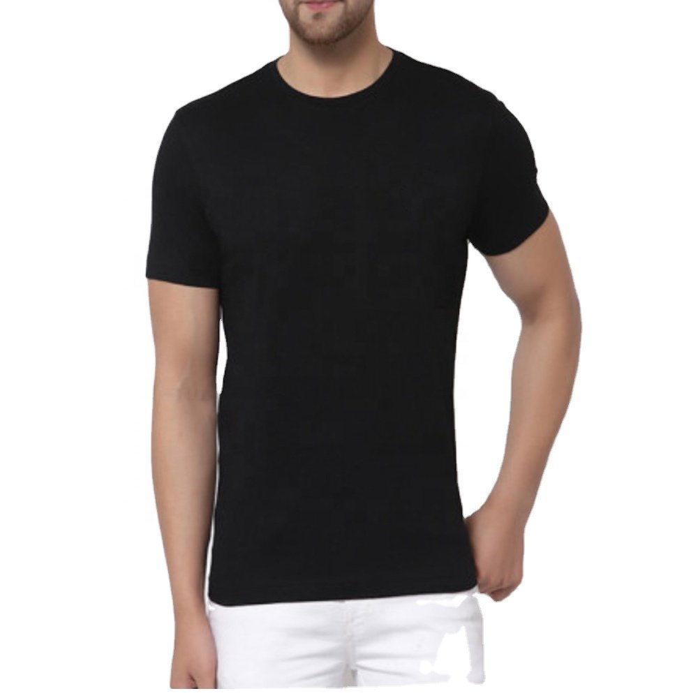 New High Quality 100% Cotton Short Sleeve O neck Formal Men's Blank Plain T Shirt From Bangladesh