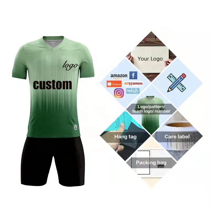 Soccer Jersey Sets Sublimation Soccer Wear For Men's Practice Football Shirts Custom Football Sportswear Soccer Team Uniform