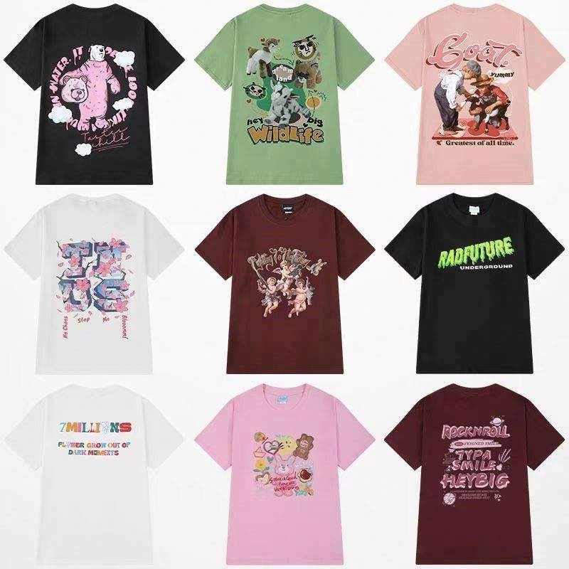2024 unisex casual 100% polyester fabric printing men's T shirts anniversary short sleeve men's T-shirt mens shirt T shirt