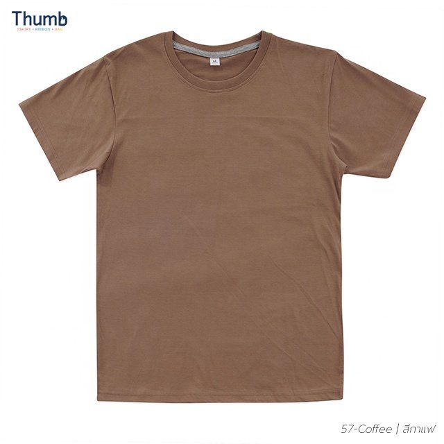 Customize Beige Tone Colour Blank 100% Cotton T shirt Printing for Casual Men's T-Shirts Made in Thailand
