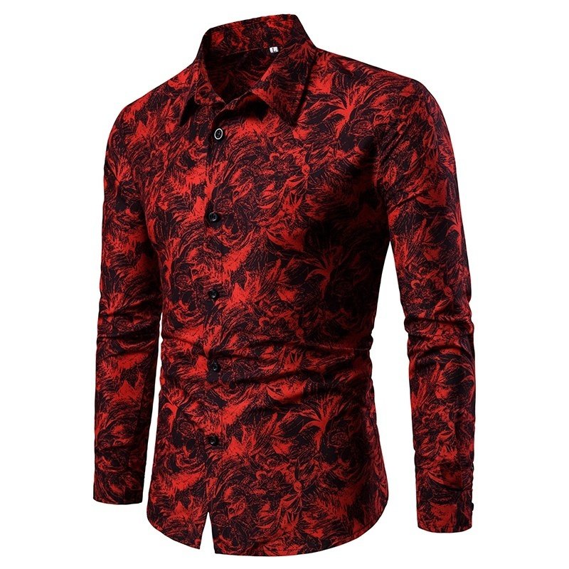 Men's Stretch Wrinkle Free Dress Shirts Formal Wedding Prom Long Sleeve Slim Fit Button Up Shirt