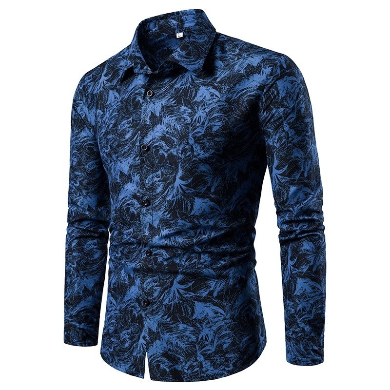 Men's Stretch Wrinkle Free Dress Shirts Formal Wedding Prom Long Sleeve Slim Fit Button Up Shirt