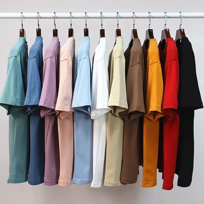 Heavy Weight 100% Cotton Blank Men's T-shirts Heavyweight Oversized Tshirt Printing Custom T Shirt Plus Size Thick Custom Shirt