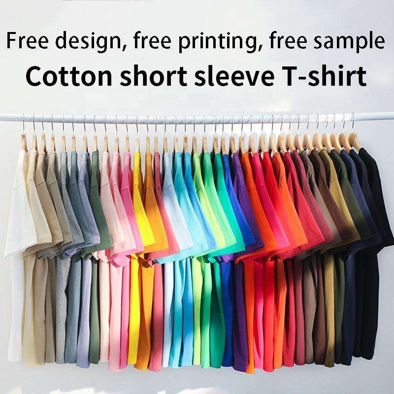 Heavy Weight 100% Cotton Blank Men's T-shirts Heavyweight Oversized Tshirt Printing Custom T Shirt Plus Size Thick Custom Shirt