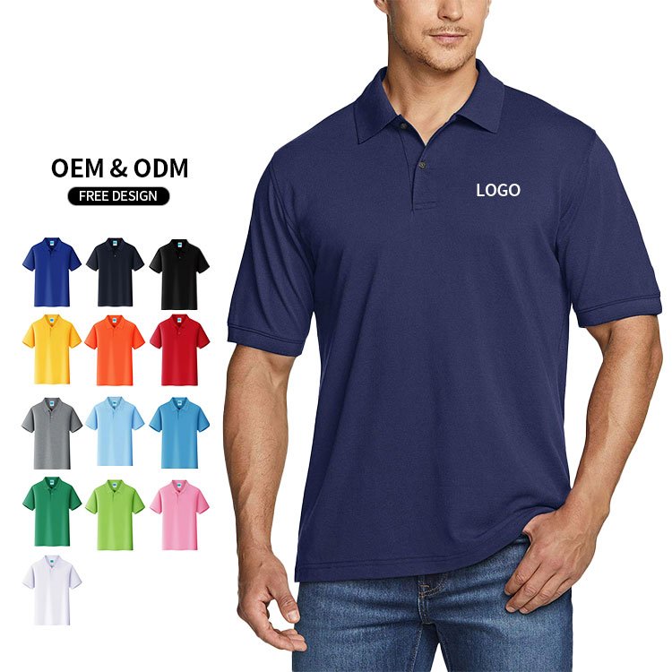 Cheap hot sale factory price t shirts high quality cotton men's short sleeve polo t shirts for custom uniform