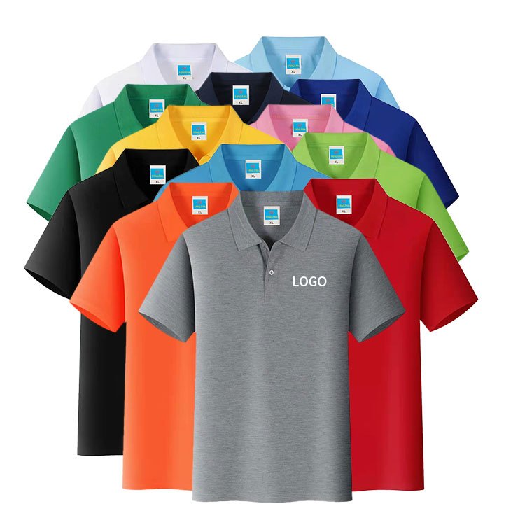 Cheap hot sale factory price t shirts high quality cotton men's short sleeve polo t shirts for custom uniform
