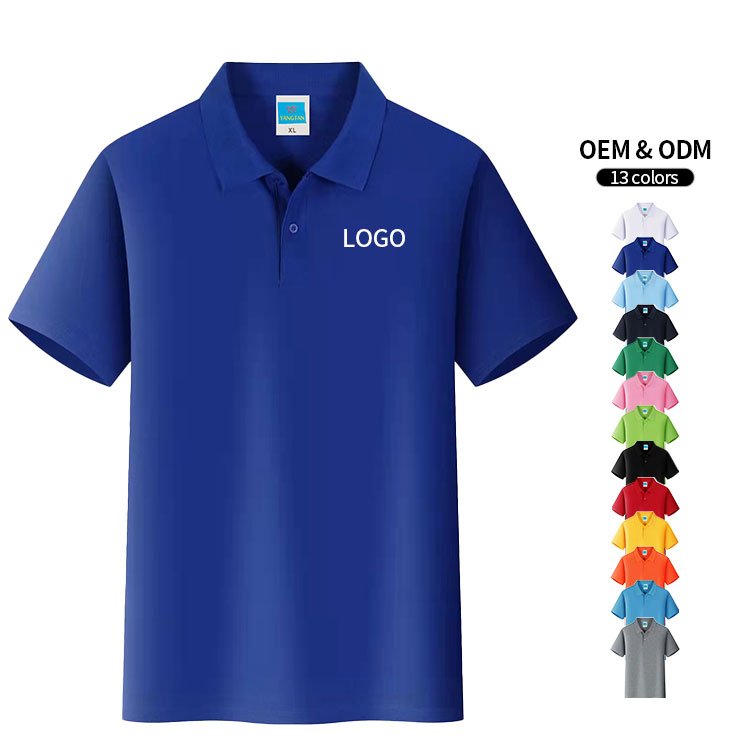 Cheap hot sale factory price t shirts high quality cotton men's short sleeve polo t shirts for custom uniform