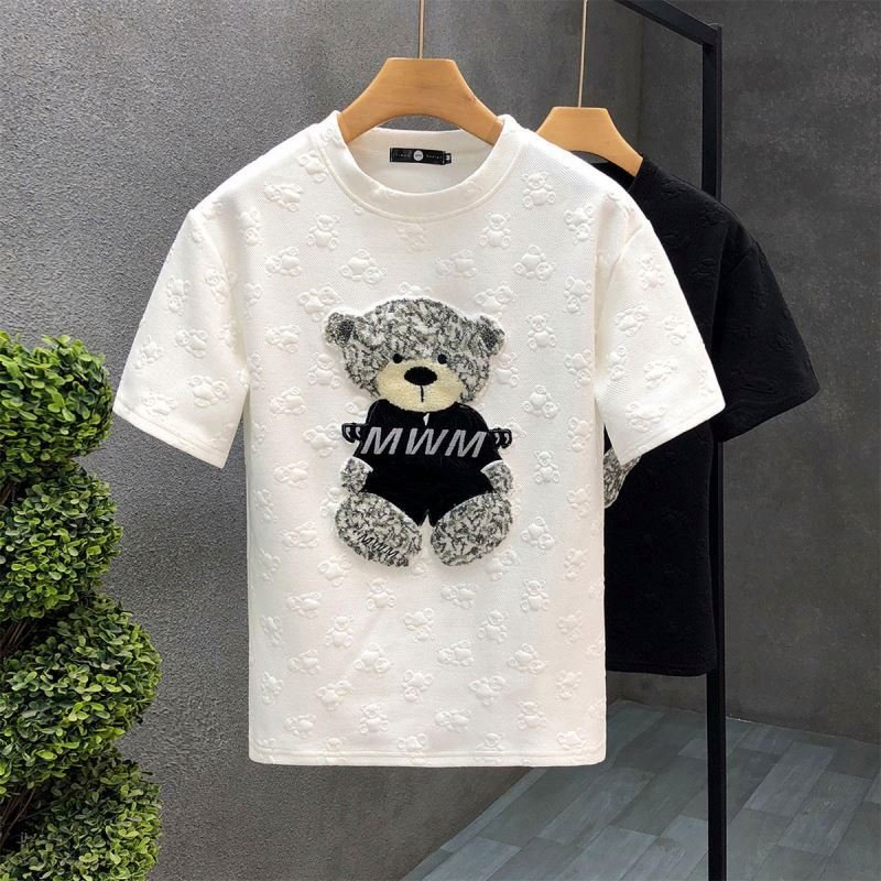 Wholesale Brand Cotton 100% Short-sleeved Summer Men's T-shirt Men's Solid Color Designer Brand T Shirt