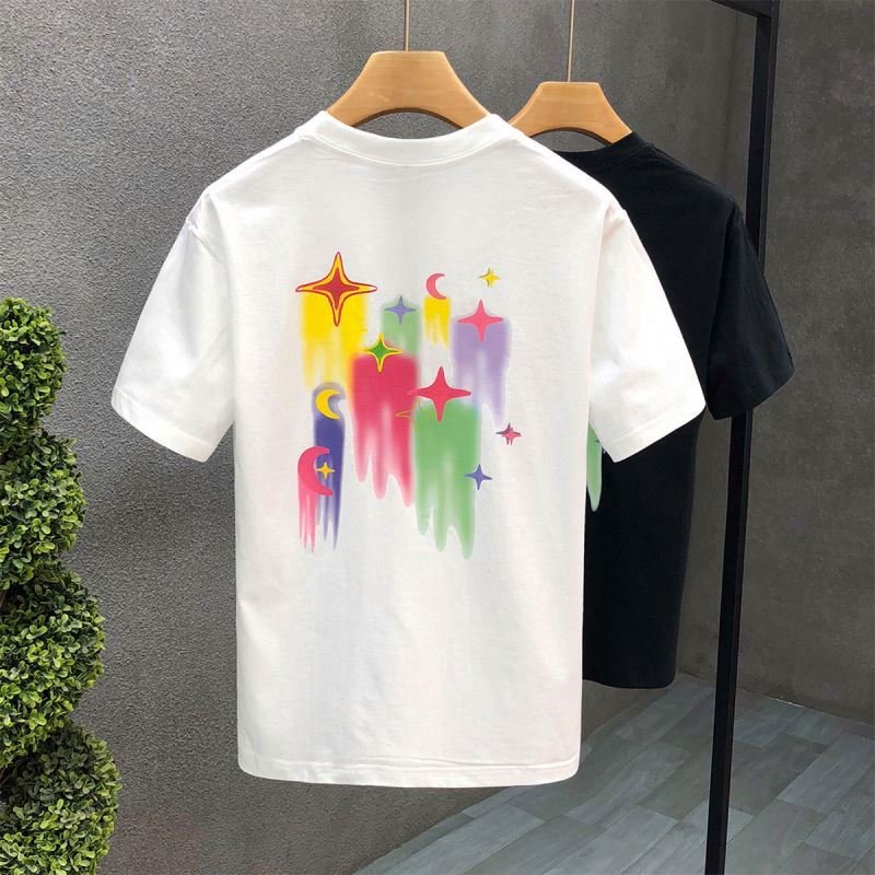 Wholesale Brand Cotton 100% Short-sleeved Summer Men's T-shirt Men's Solid Color Designer Brand T Shirt