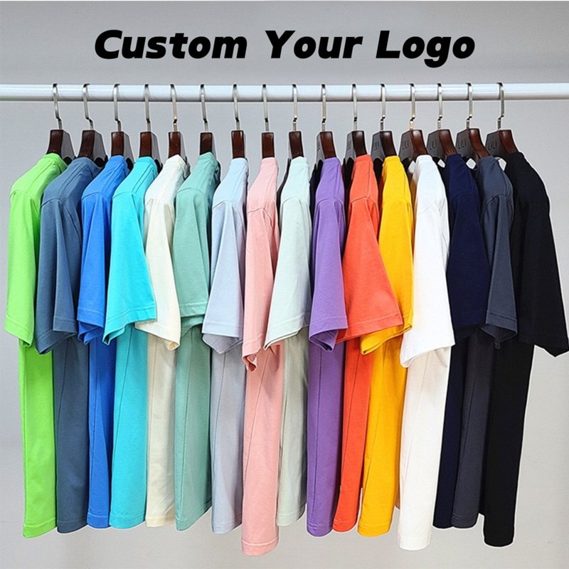 Custom 100% cotton 210 grams men's t shirts custom brand print logo graphic t-shirt for men