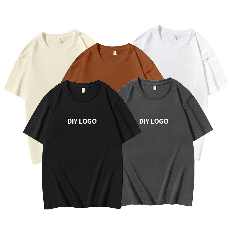 men's t shirt heavyweight luxury oversized drop shoulder custom logo desgin boxy blank streetwear t-shirt for men