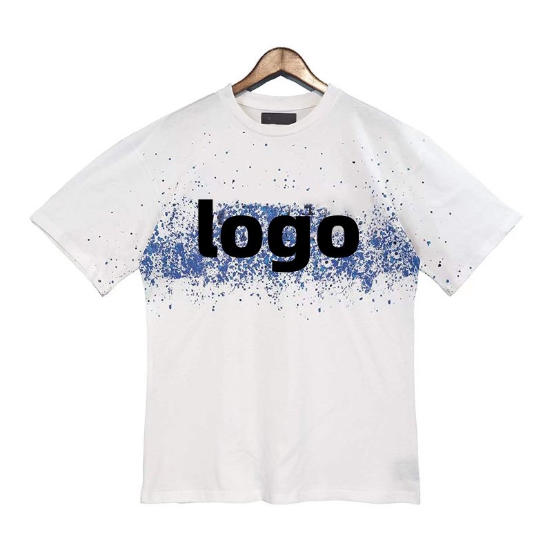1:1 High quality Amiriy T-shirts For Men Amiriy T-shirts High Street Man T Shirt For Men Amiriy Vintage Printing Clothing Brand