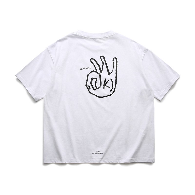 Customized logo silk screen printing t-shirts loose 100%Cotton Summer short sleeve men's affordable men's t-shirt