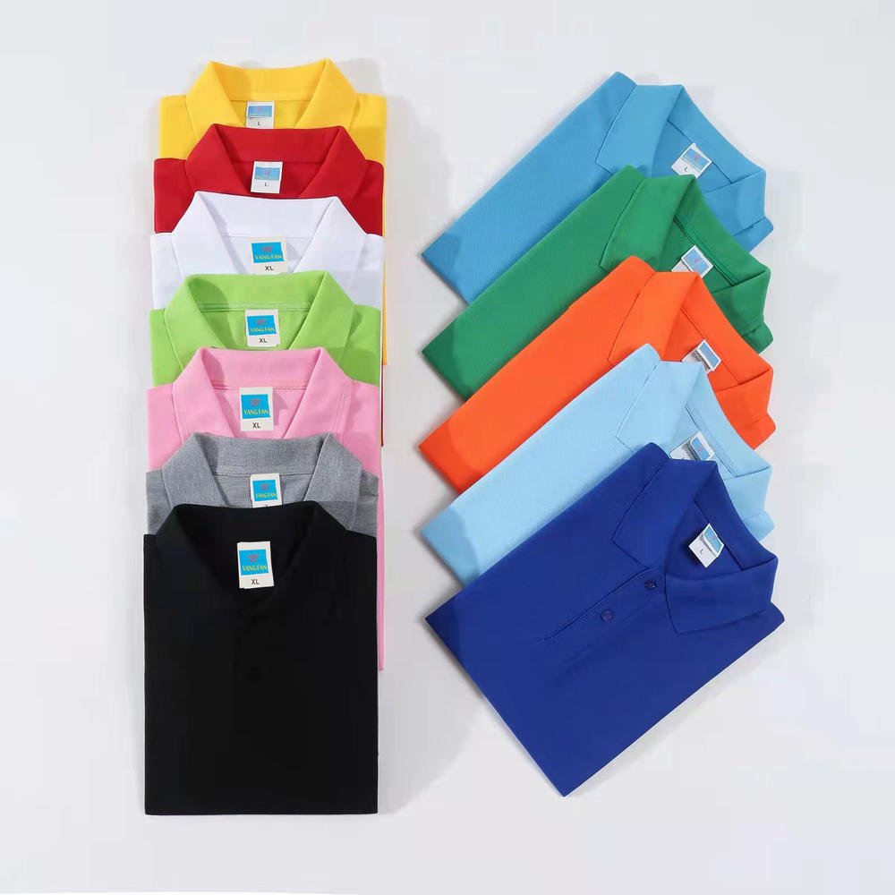 High Quality Company Uniform Polyester 200gsm Cotton Men Polo t-shirt Custom Men's Embroidery Logo Polo t-shirt Golf Polo Shirts