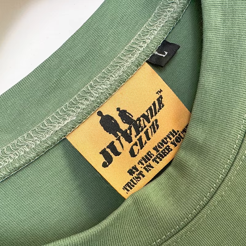 Wholesale Men's T-Shirt Custom Designed Drop Shoulder Loose Cotton High Analog Collar 280 290 300 Gsm Large Batch Blank Design