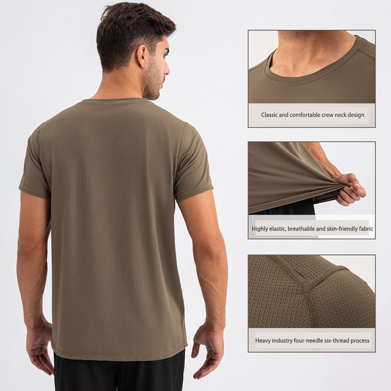 Wholesale Custom Plain Casual Roundneck Gym Sports Plus Size Men's T-Shirts