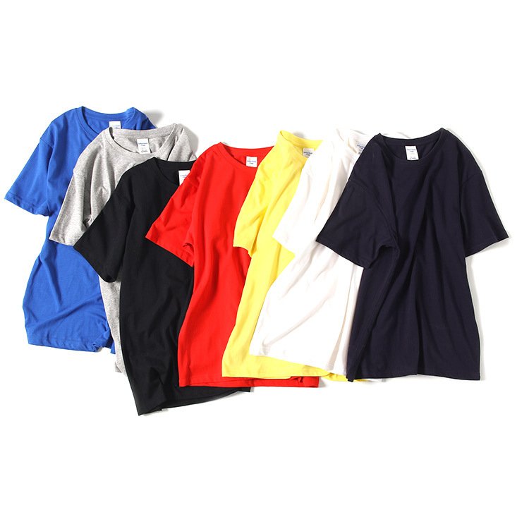 High Quality 100% Cotton Blank Embroidery Heavy weight t shirt DTG printing custom Men's O-neck T-shirts