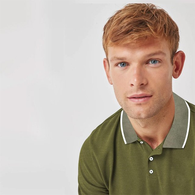 Polo Shirt Custom Logo 100% Cotton Knitted Fabric Button Up Shirt Collar T-Shirt Breathable Anti piling polo Shirts