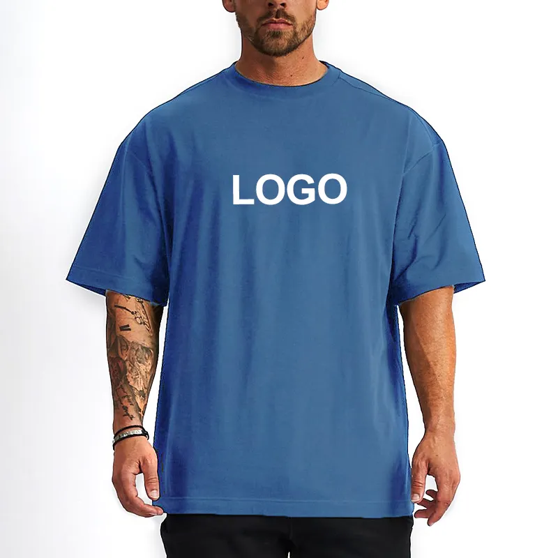 Factory Promotional Price Hip Hop Style Cotton Oversize Men'S T Shirt With Custom Printing Logo