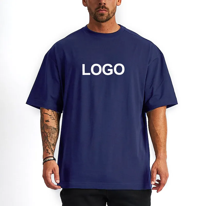 Factory Promotional Price Hip Hop Style Cotton Oversize Men'S T Shirt With Custom Printing Logo