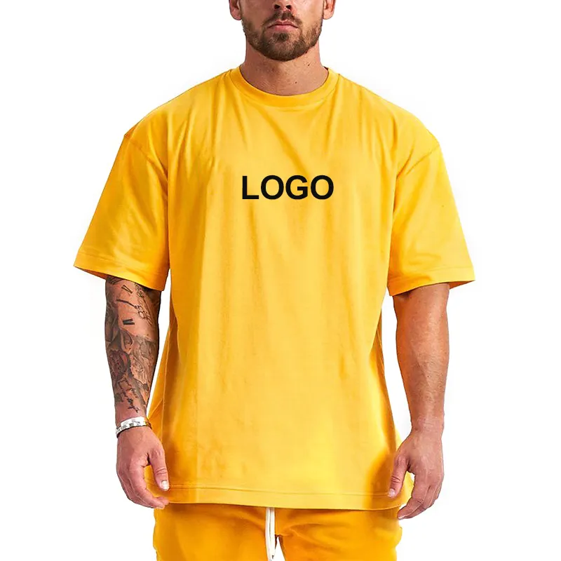 Factory Promotional Price Hip Hop Style Cotton Oversize Men'S T Shirt With Custom Printing Logo