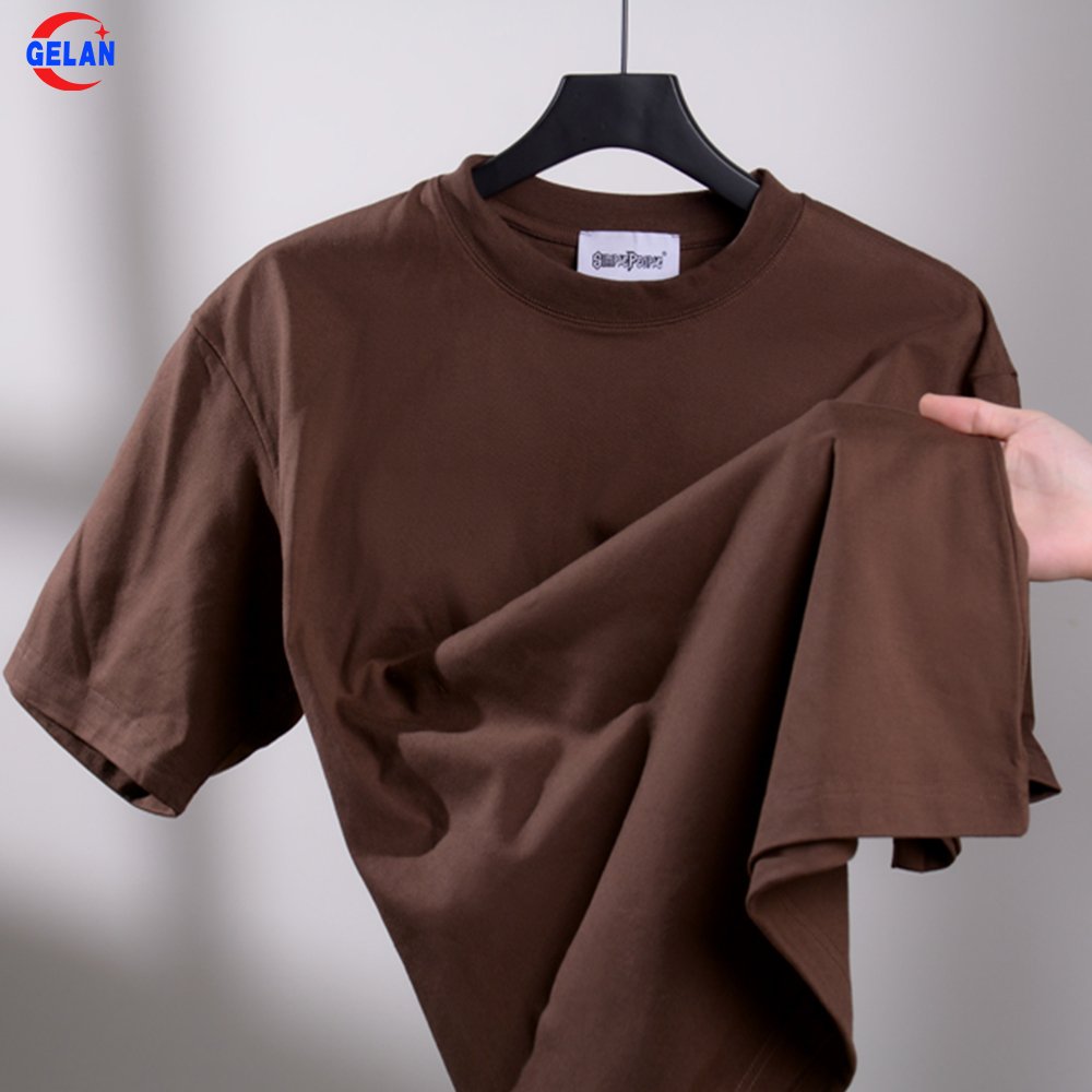 cotton men's t shirt heavyweight luxury oversized drop shoulder custom logo desgin boxy blank streetwear t-shirt for men