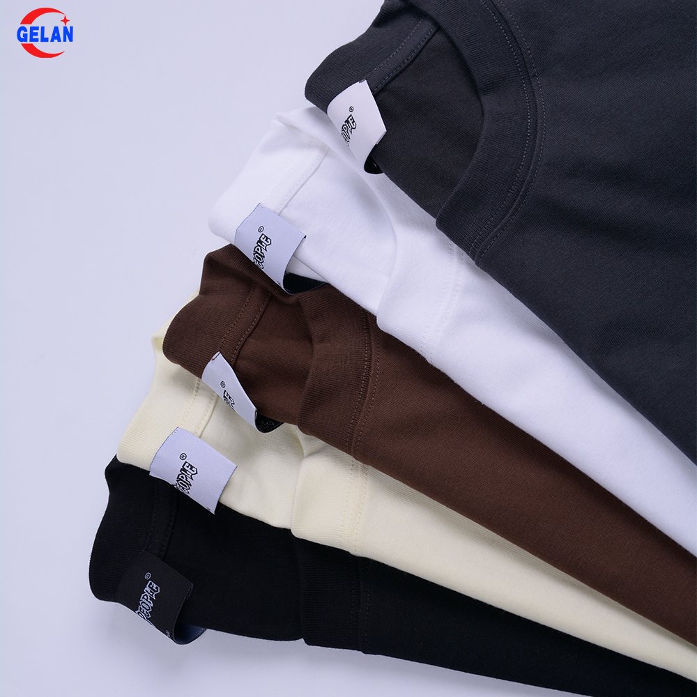 cotton men's t shirt heavyweight luxury oversized drop shoulder custom logo desgin boxy blank streetwear t-shirt for men