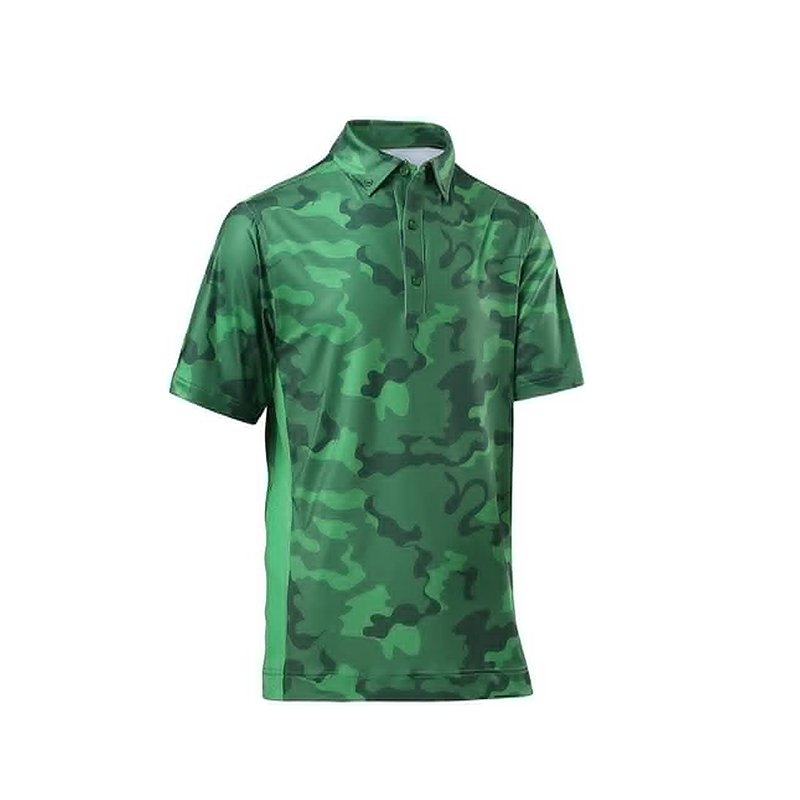 New Custom Made Golf Polo Shirt Polyester Plus Size Short Sleeve Men's Camouflage Pattern Polo Shirts