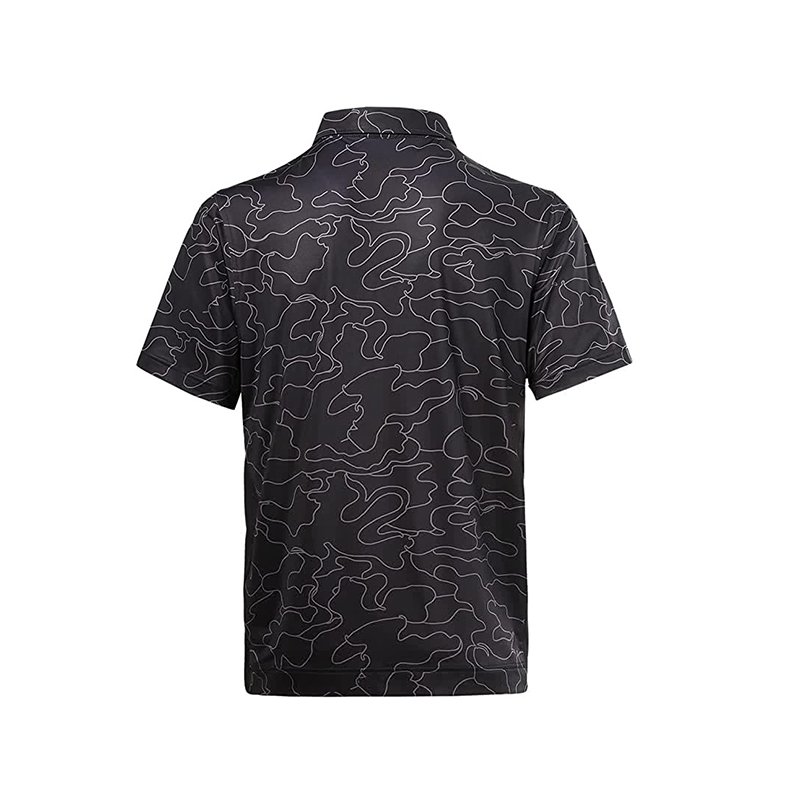 New Custom Made Golf Polo Shirt Polyester Plus Size Short Sleeve Men's Camouflage Pattern Polo Shirts