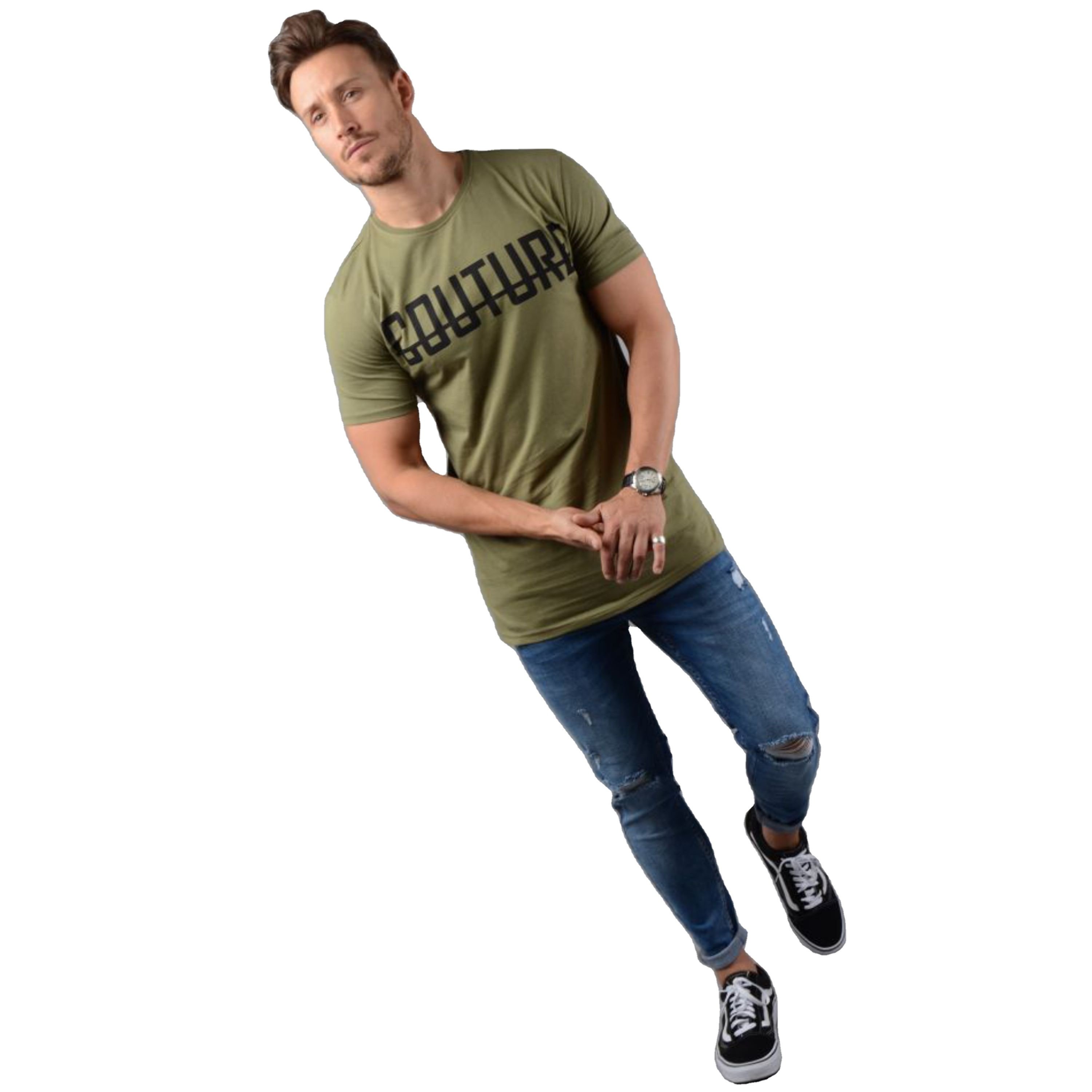 Wholesale Men's Breathable Plain Longline Green T-Shirt: Fashionable Design Direct from Manufacturer at Factory Price