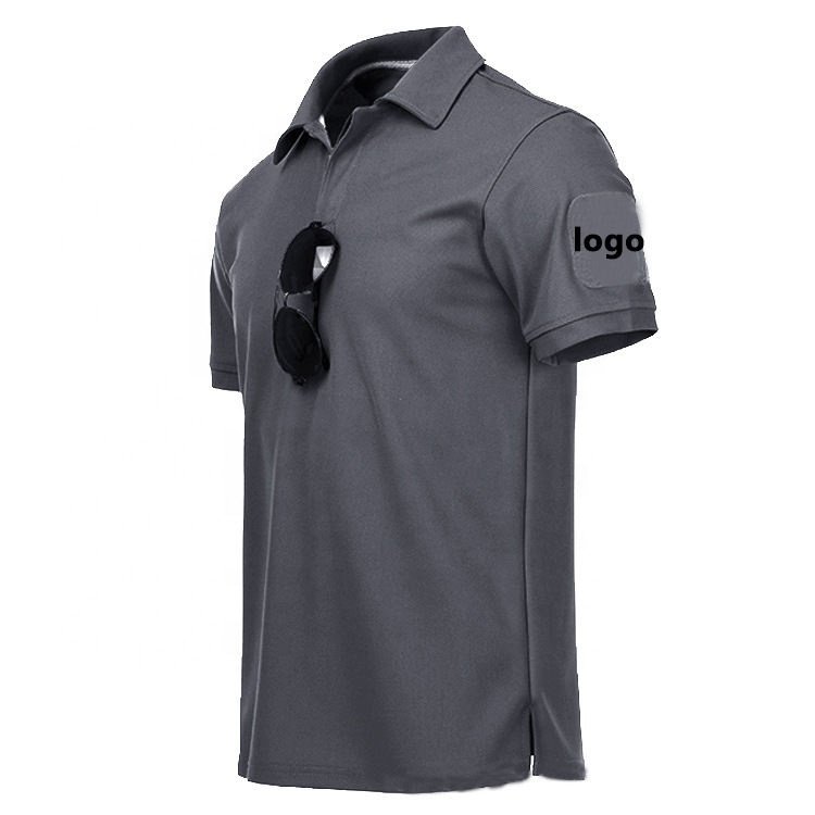 Custom Polo T Shirts Men Cotton High Quality Quick Dry Tactical Polos Short Sleeve Polo Shirts
