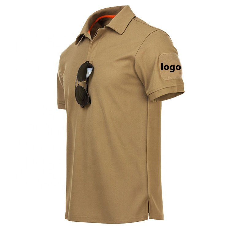 Custom Polo T Shirts Men Cotton High Quality Quick Dry Tactical Polos Short Sleeve Polo Shirts