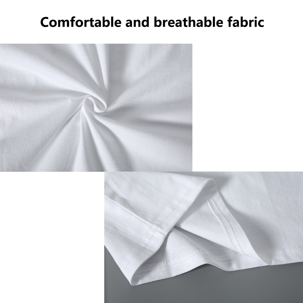 Sublimation White T Shirts men With Logo 100 Polyester Feels Cotton mens Blanks Tshirts For Sublimation Custom T Shirts Printing
