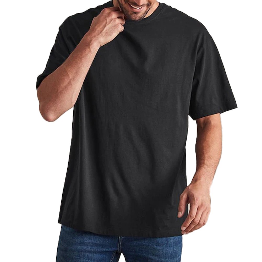 Custom Logo Heavy Weight Tshirts Tee Shirt 100% Cotton Plus Size Men's T-shirt 220GSM Cotton Oversized Blank T Shirts