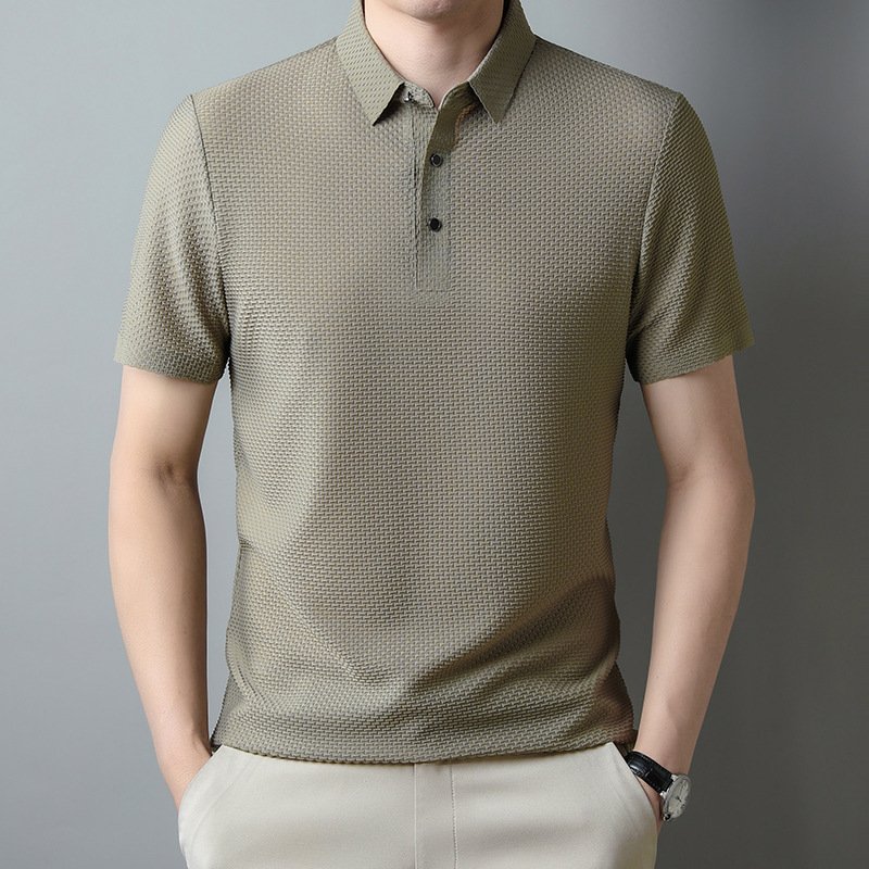 Hot Sell High Quality Custom Logo Blank Men's Knit Fitness Sports Wear Quick Dry Workout Running Wear Golf Polo T-shirts