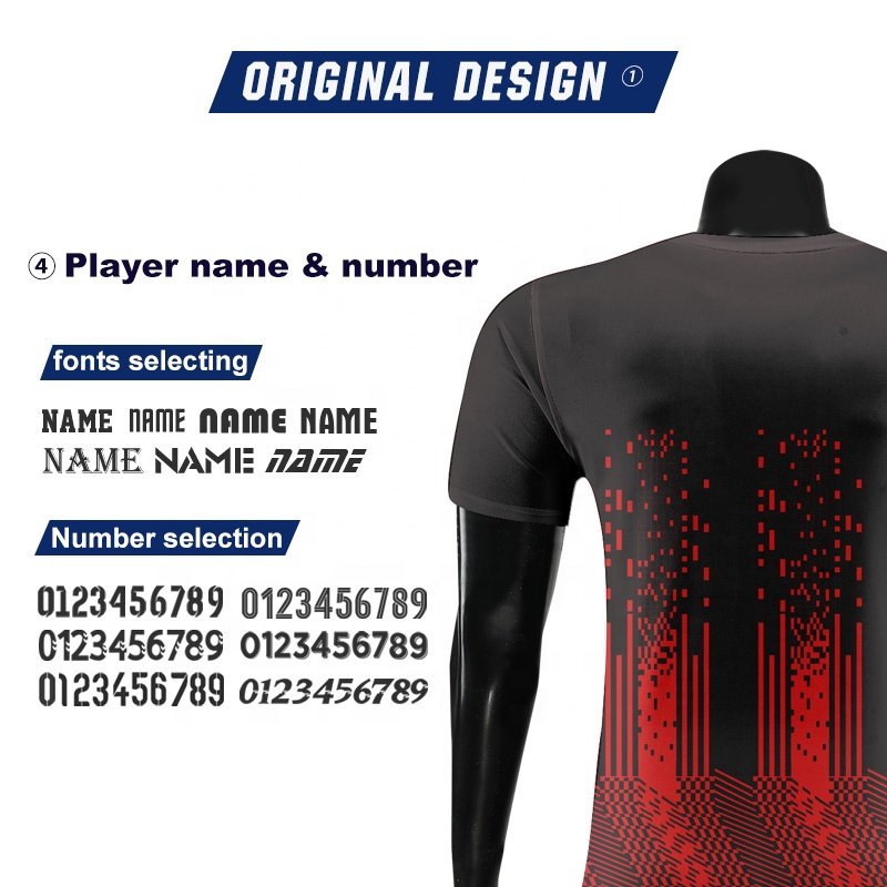 Custom Sublimation blank soccer jersey Original Quality t shirt football Breathable soccer suit soccer wear jersey Men WO-X1063
