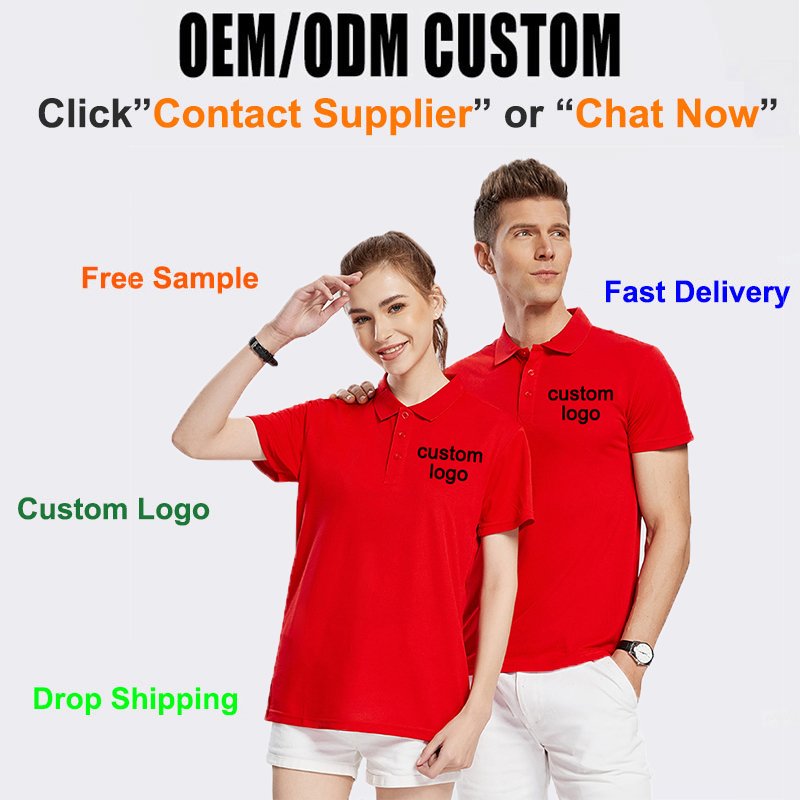 Unisex Clothing Manufacturers Custom Embroidery Logo Printed T-Shirt Plain Golf Polo Blank T Shirt Men'S Polo Shirts