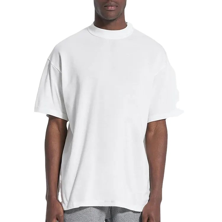 Custom Logo Design Blank Men'S 97 Cotton 3 Spandex T Shirts High Quality Oversized Casual Drop Shoulder T-Shirt For Men
