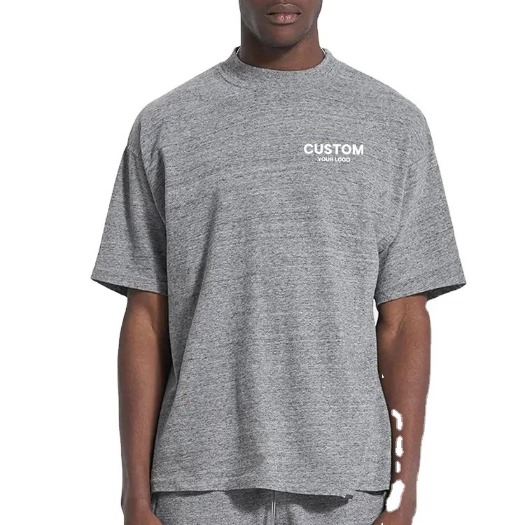 Custom Logo Design Blank Men'S 97 Cotton 3 Spandex T Shirts High Quality Oversized Casual Drop Shoulder T-Shirt For Men