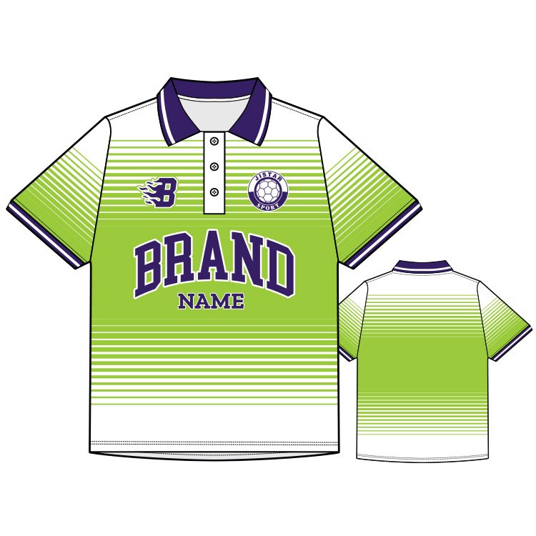 Men's Casual Durable Rugby Polo Shirts Sportswear Maillot De Football Polo Shirt Custom Sublimation Stripe Retro Soccer Jersey