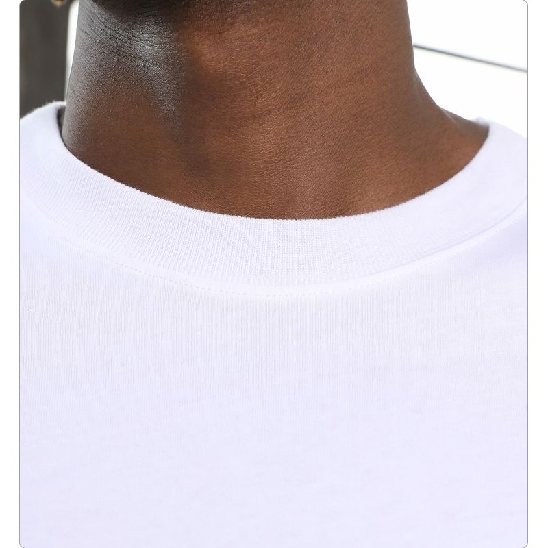 blank t-shirt in bulk black and white solid color mens t shirt clothing custom printed logo o neck tshirt